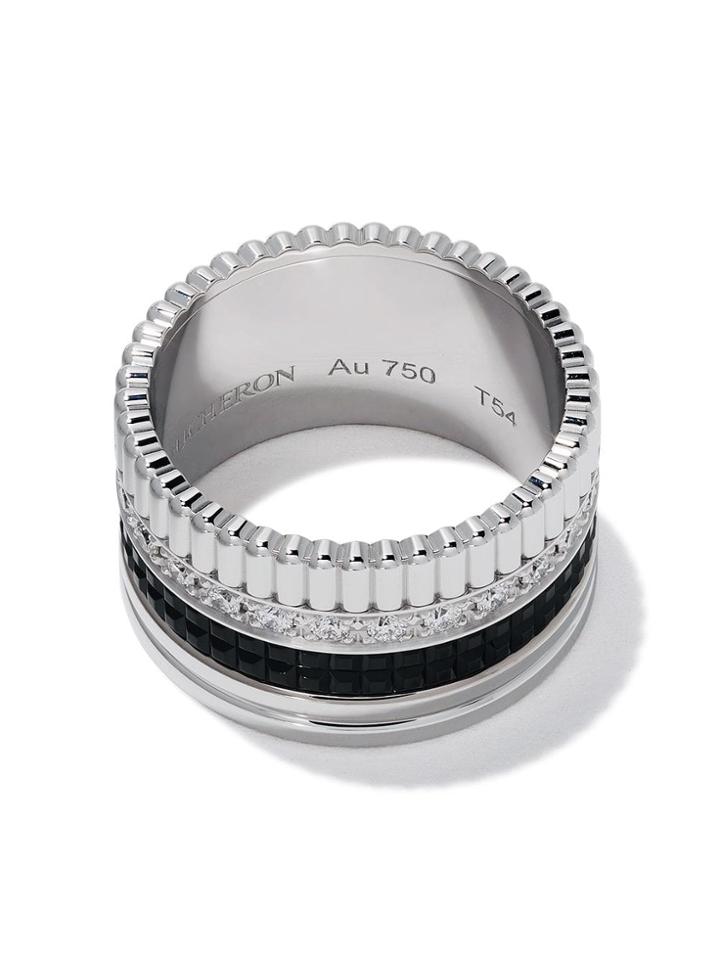 Boucheron Quatre Black Version Large Ring - Wg