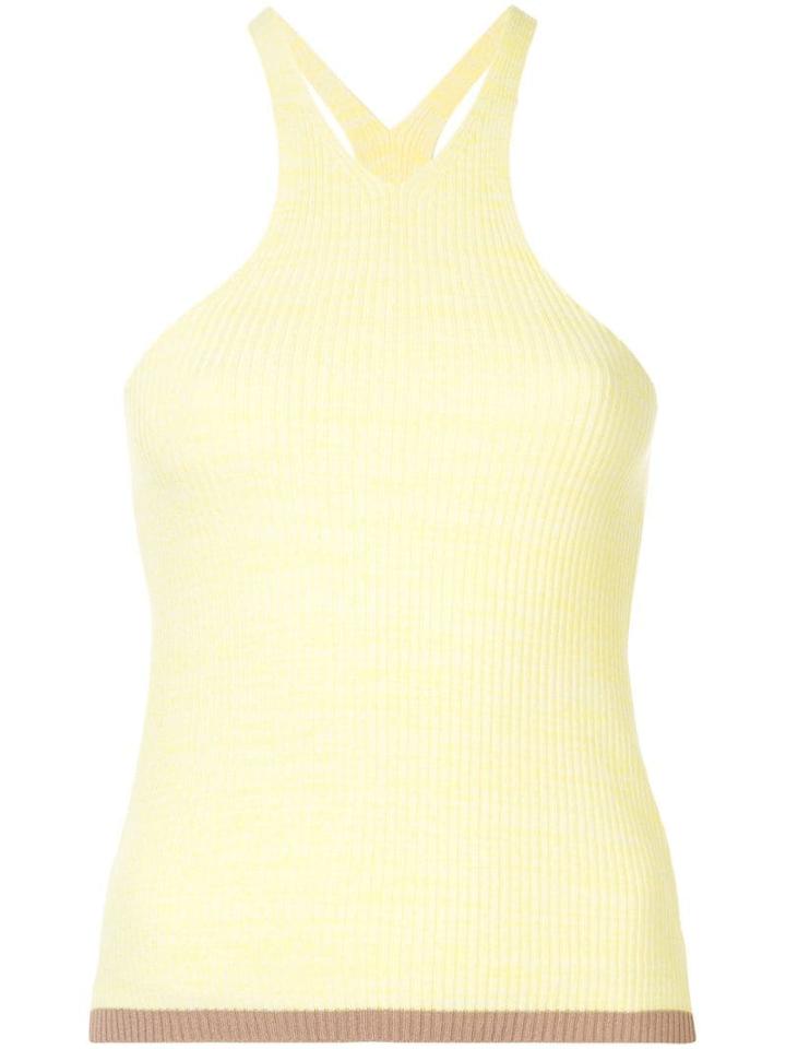 Christopher Esber Ribbed Tank Top - Yellow