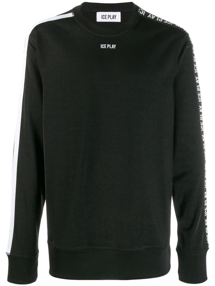 Iceberg Appliqué Detail Sweatshirt - Black