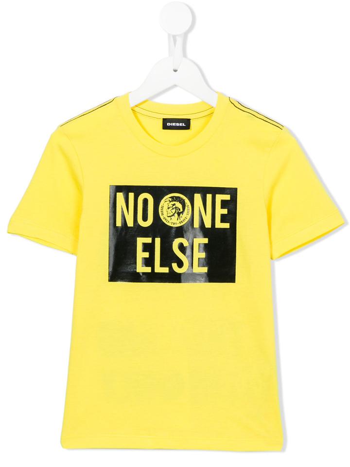 Diesel Kids No One Else T-shirt, Boy's, Size: 12 Yrs, Yellow/orange