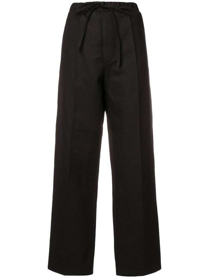 Cristaseya Tie Waist Trousers - Black