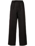Cristaseya Tie Waist Trousers - Black
