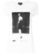 Emporio Armani - Woman Print T-shirt - Women - Cotton/modal - 44, White, Cotton/modal