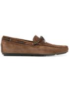 Santoni Lace Up Loafers - Brown