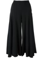 Osman High-rise Wide-legged Cropped Trousers, Women's, Size: 10, Black, Viscose/acetate