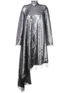 Maison Margiela Sequined Asymmetrical Dress - Metallic