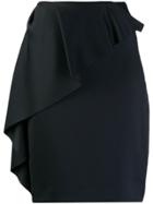 Lanvin Ruffle-trimmed Skirt - Black