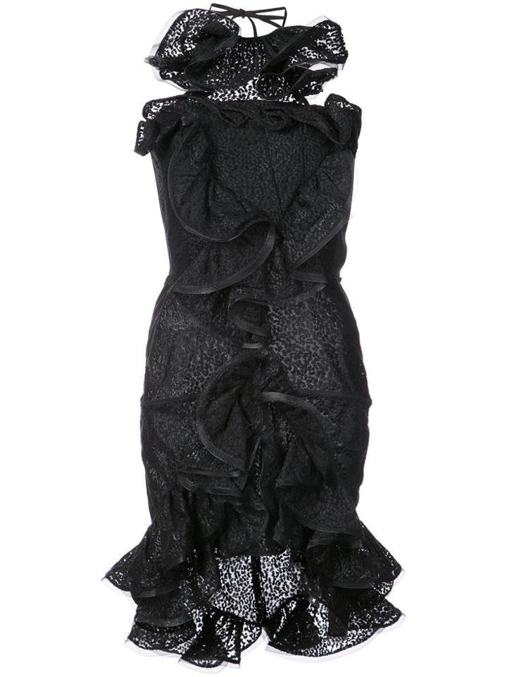 Maticevski Ruffle Embellished Dress - Black