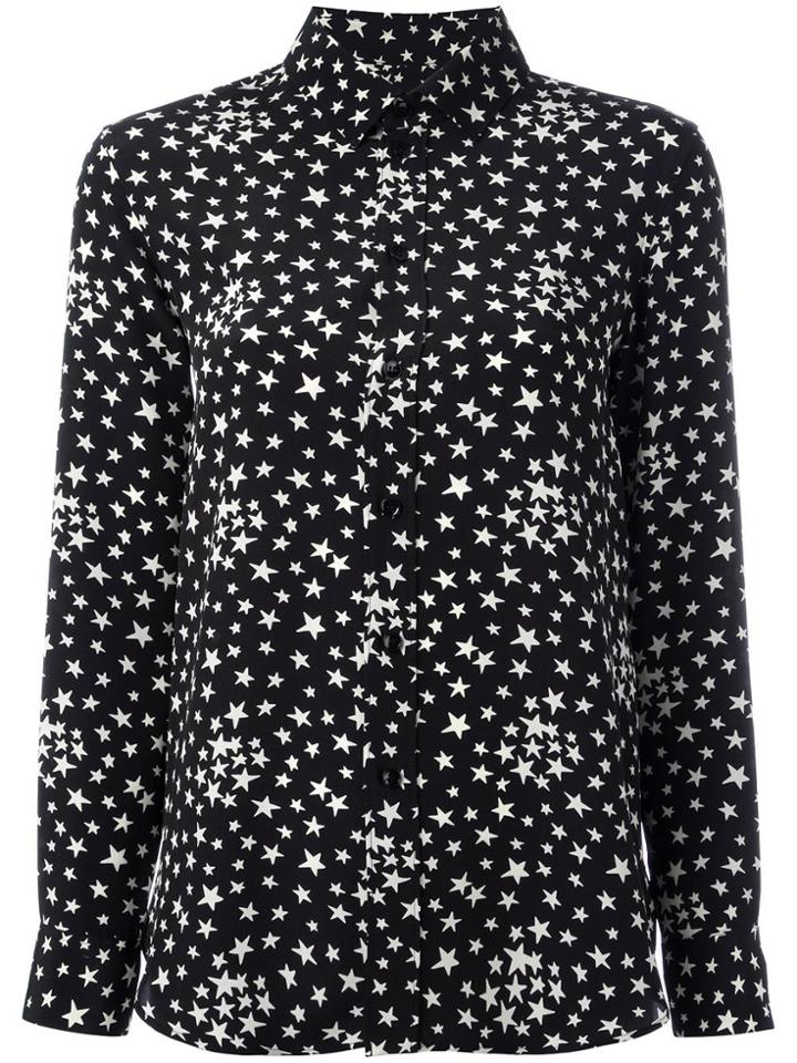 Saint Laurent Star Print Shirt - Black