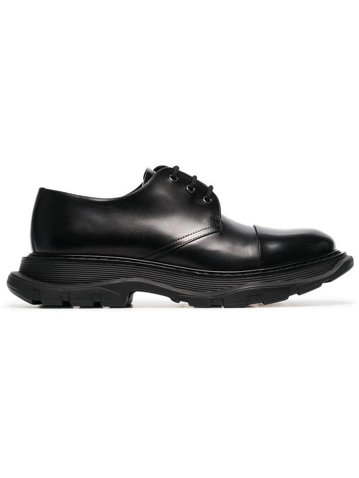Alexander Mcqueen Chunky Derby Shoes - Black