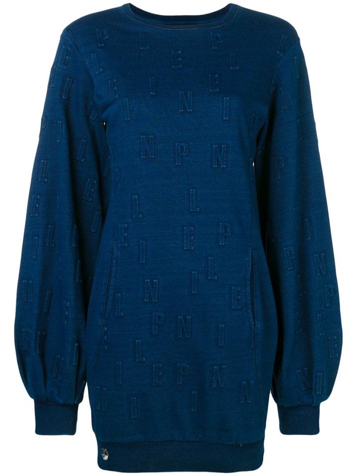 Philipp Plein Long Logo Sweatshirt - Blue