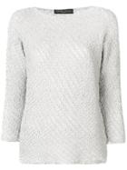 Fabiana Filippi Chunky Knit Slim Sweater - Grey