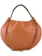 Loewe Fortune Hobo Shoulder Bag, Women's, Brown, Leather