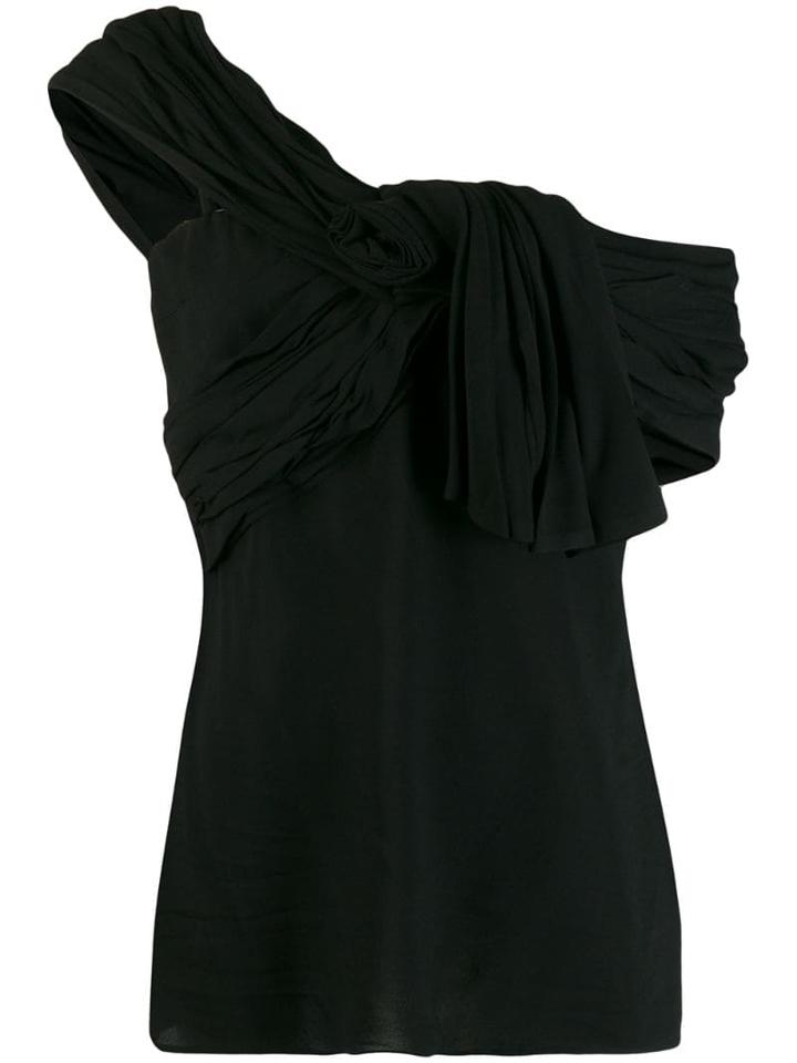 Prada Asymmetric Strap Vest Top - Black