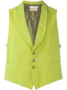 Romeo Gigli Vintage Corduroy Waistcoat, Men's, Size: 48, Green