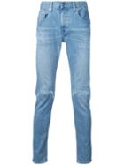 Monkey Time Distressed Skinny Jeans, Men's, Size: Xl, Blue, Cotton