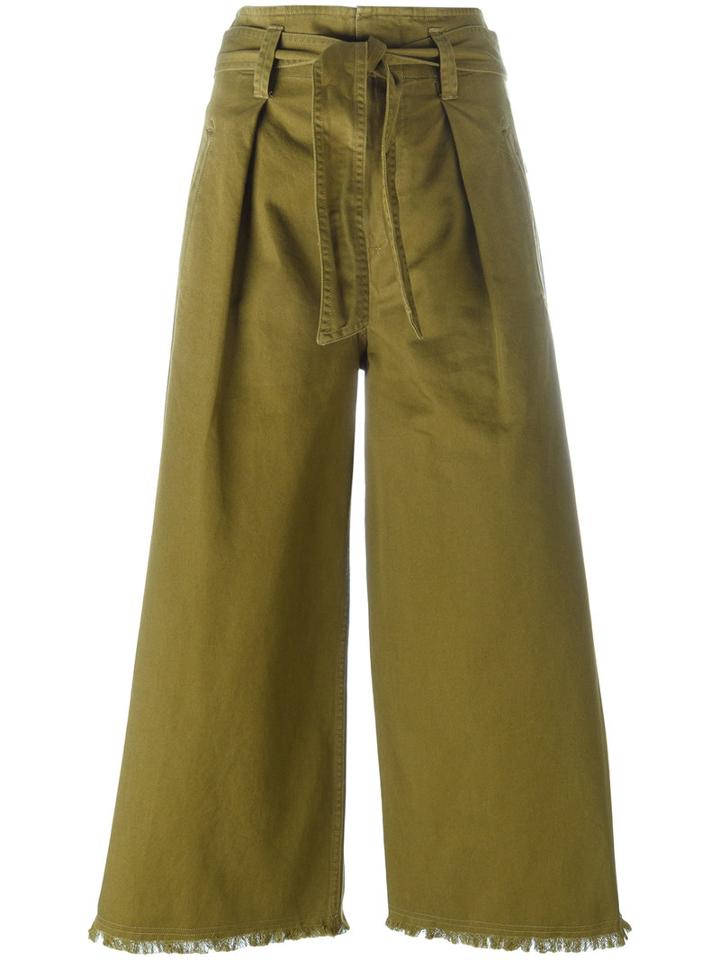 Isabel Marant Étoile Odea Trousers, Women's, Size: 38, Green, Cotton