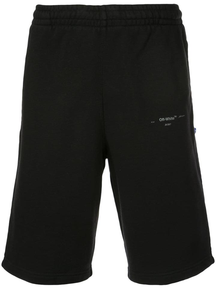 Off-white Printed Logo Shorts - Black