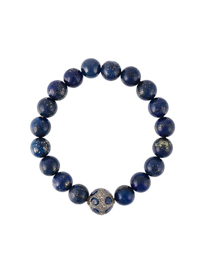 Gemco Bead Diamond Ball Bracelet, Women's, Blue
