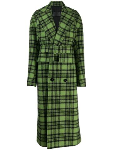 Christian Wijnants Cela Check Print Coat - Green