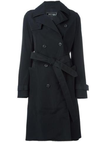 Ahirain Classic Trenchcoat, Women's, Size: Small, Black, Cotton