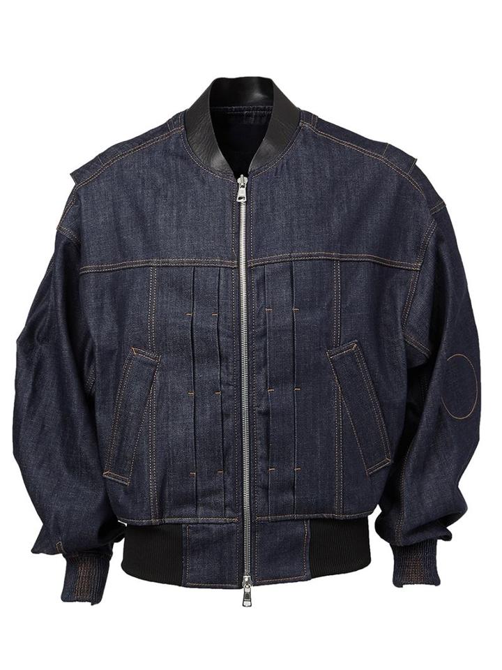 Juun.j Denim Bomber Jacket
