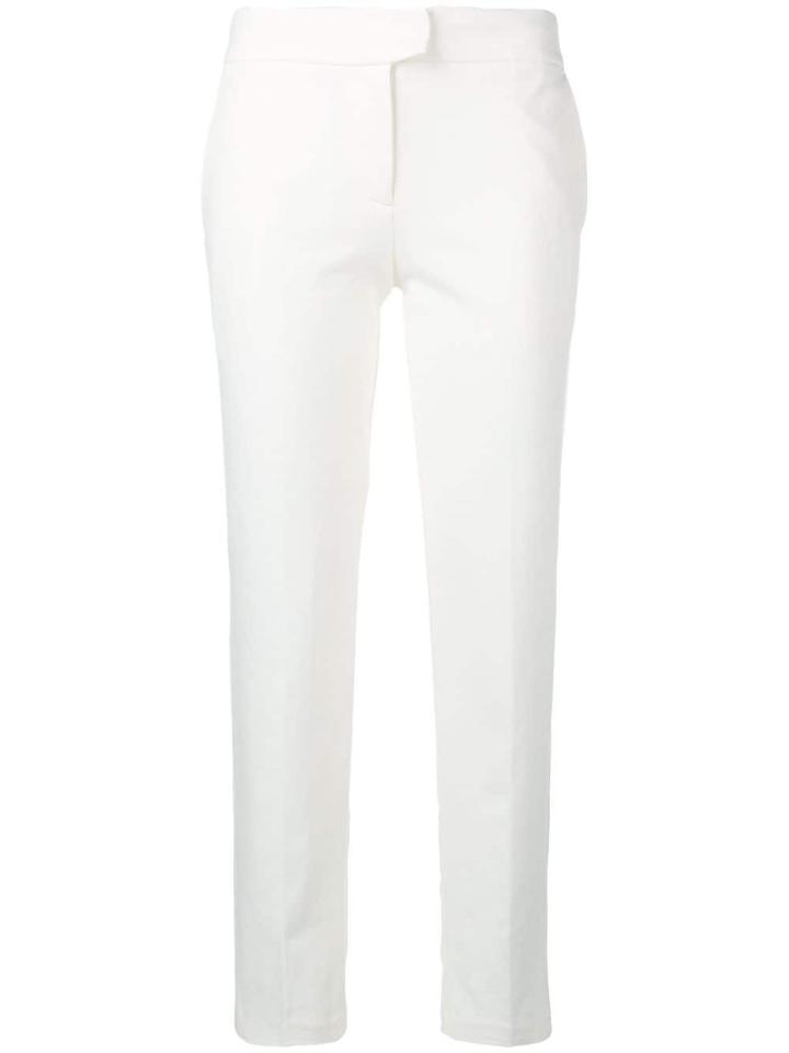 Twin-set Slim Fit Tailored Trousers - White