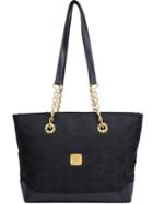 Mcm Vintage Monogram Tote, Women's, Black