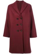 Numerootto Double Breasted Coat - Red