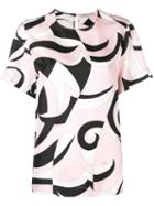 Emilio Pucci Fortuna Print Silk T-shirt - Pink