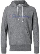 Champion Logo Embroidered Hoodie - Grey