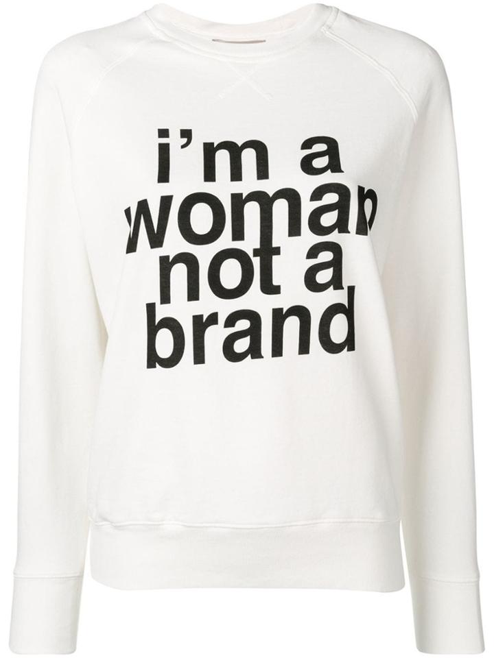 Erika Cavallini 'i'm A Woman, Not A Brand' Sweater - White