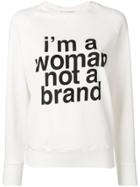 Erika Cavallini 'i'm A Woman, Not A Brand' Sweater - White
