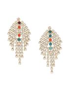 Isabel Marant Crystal Embellished Drop Earrings - White