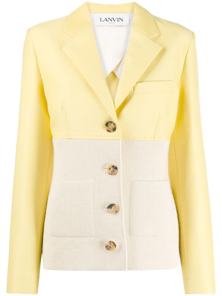 Lanvin Hybrid Blazer Jacket - Yellow