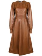 Rochas Longsleeved Dress - Brown