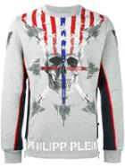 Philipp Plein 'eagle Pride' Sweatshirt, Men's, Size: Xl, Grey, Cotton