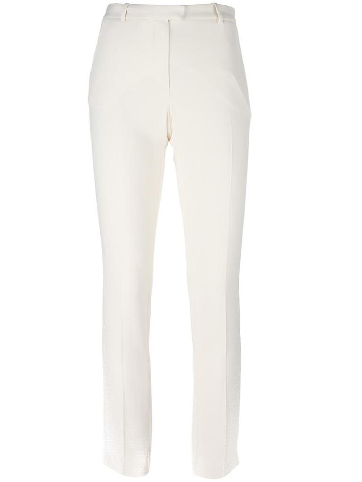 Joseph Slim-fit Classic Trousers, Women's, Size: 40, White, Spandex/elastane/acetate/viscose