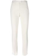 Joseph Slim-fit Classic Trousers, Women's, Size: 40, White, Spandex/elastane/acetate/viscose