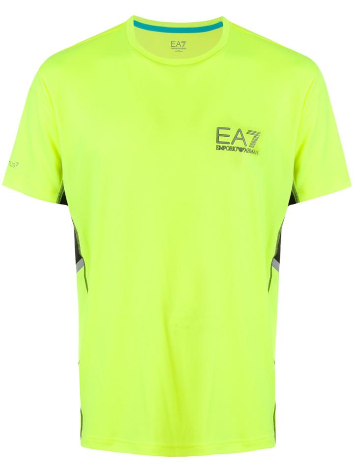 Ea7 Emporio Armani Logo T-shirt - Yellow & Orange