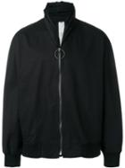 Damir Doma Roll Neck Zip-up Jacket, Men's, Size: Medium, Black, Cotton