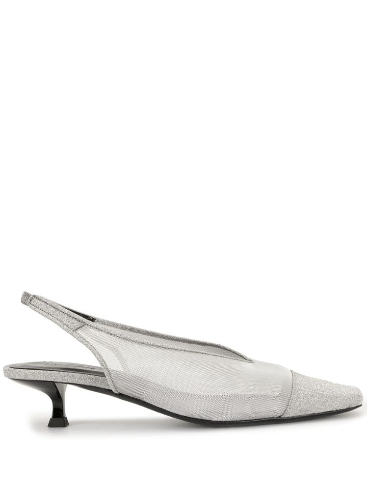 By Far Kendall Silver Leather