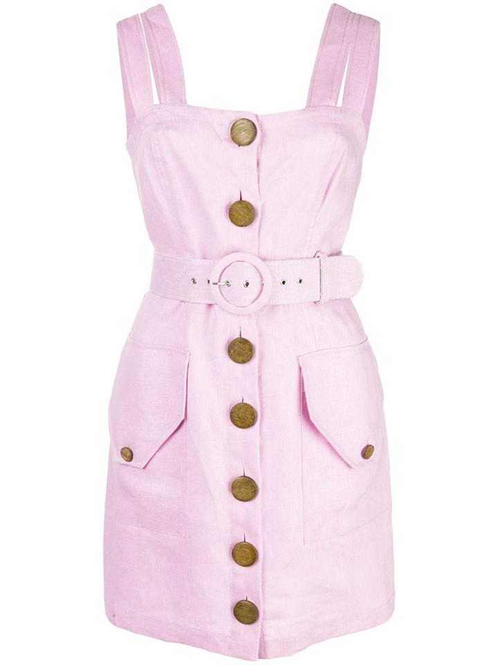 Nicholas Belted Mini Dress - Purple