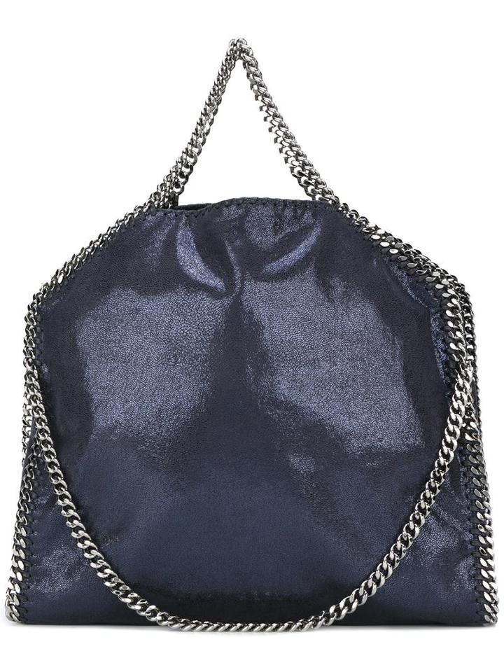 Stella Mccartney Big Falabella Tote, Women's, Blue, Artificial Leather
