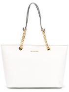 Michael Michael Kors 'jet Set Travel' Tote, Women's, White, Calf Leather