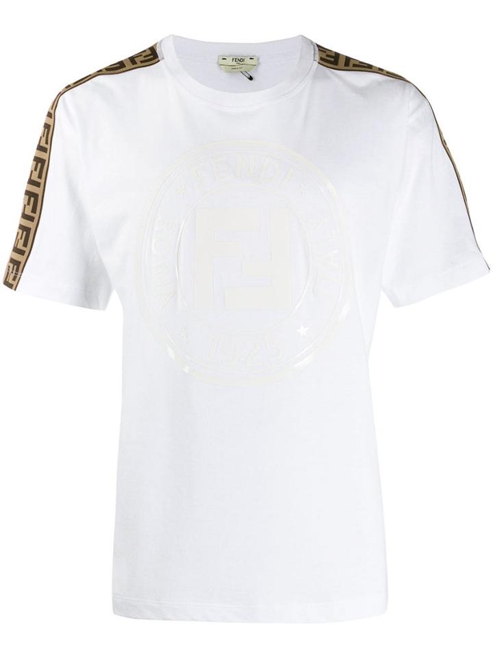 Fendi Monogram Sleeve T-shirt - White