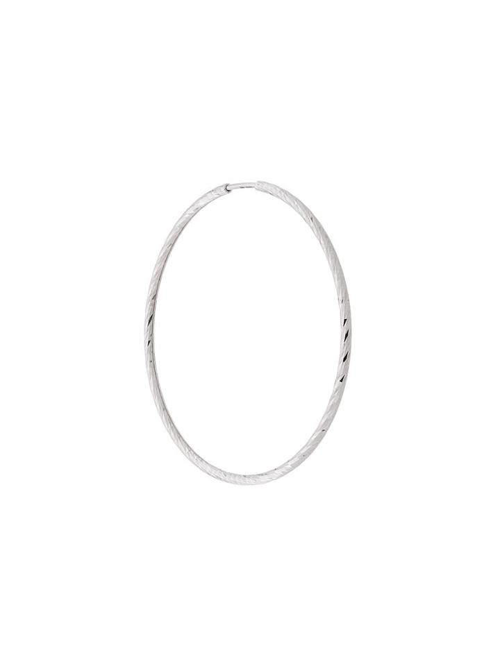 Maria Black 14kt White Gold Liv Hoop 35mm Earring - Silver