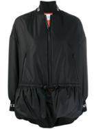 Valentino Vltn Logo Zipped Rain Jacket - Black