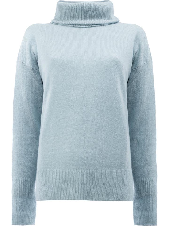 Maison Ullens Roll Neck Jumper - Blue