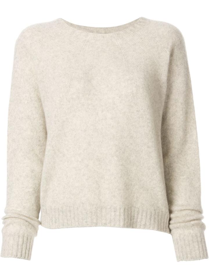 Suzusan Long-sleeve Cashmere Jumper - Neutrals